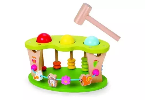 Деревянная игрушка Classic World колотушка Цветочная поляна