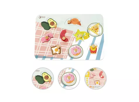 Деревянная игрушка Classic World Пазл-вкладыш Завтрак