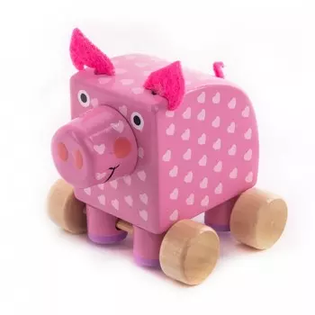 Деревянная игрушка Деревяшки Фигурка Поросенок Хрю