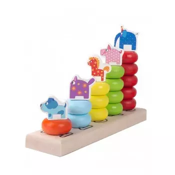 Деревянная игрушка Деревяшки Пирамидка 19WPR01