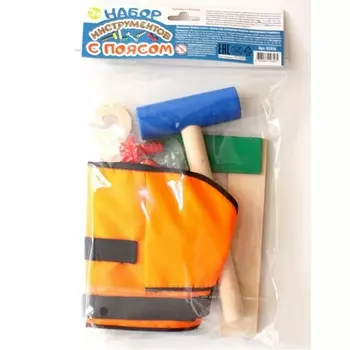 Деревянная игрушка Десятое королевство Набор инструментов с поясом 02356/ДК