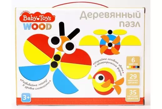 Деревянная игрушка Десятое королевство Пазл деревянный Baby Toys (29 элементов)