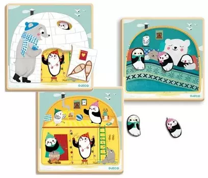 Деревянная игрушка Djeco Головоломка - пазл Иглу