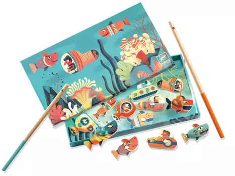 Деревянная игрушка Djeco Игра Магнитная рыбалка