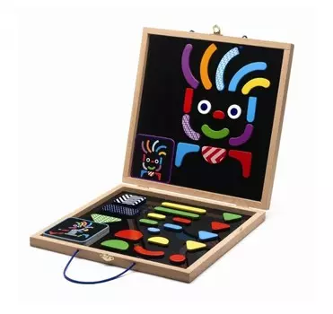 Деревянная игрушка Djeco Магнитная доска Гео – человечки
