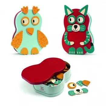 Деревянная игрушка Djeco Настольная магнитная игра Анимо