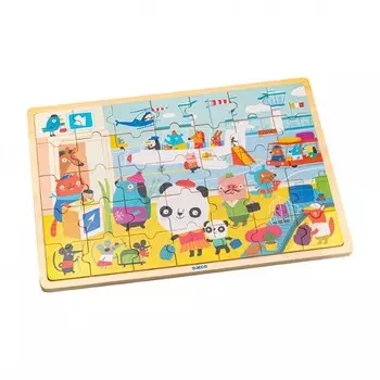 Деревянная игрушка Djeco Пазл Аэропорт