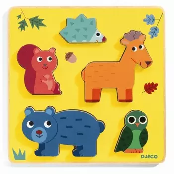 Деревянная игрушка Djeco Рамка-вкладыш В лесу