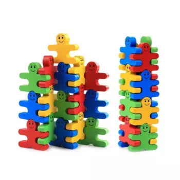 Деревянная игрушка Dolemikki Конструктор деревянный Балансирующие человечки