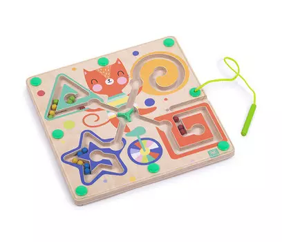 Деревянная игрушка Eurekakids Магнитный лабиринт-цирк