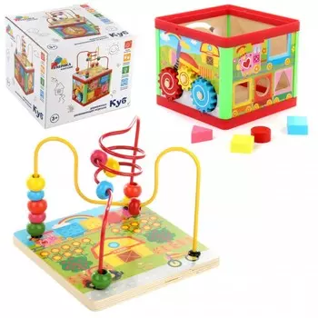 Деревянная игрушка Фабрика фантазий Головоломка Куб 120794