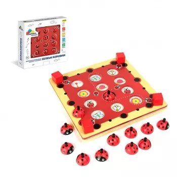 Деревянная игрушка Фабрика фантазий Игра на память Божьи коровки