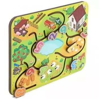 Деревянная игрушка Фабрика фантазий Лабиринт Цифры