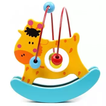 Деревянная игрушка Фабрика фантазий Лабиринт-качалка Жираф