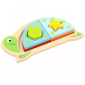 Деревянная игрушка Фабрика фантазий Пазл Черепашка