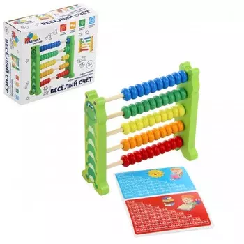 Деревянная игрушка Фабрика фантазий Учимся считать Гусеничка