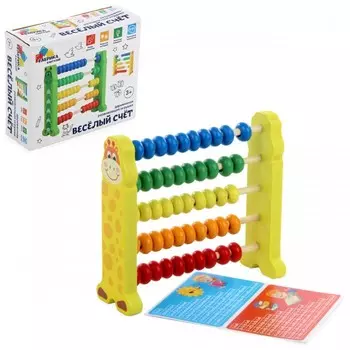 Деревянная игрушка Фабрика фантазий Учимся считать Жирафик