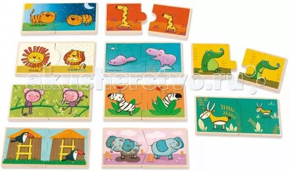 Деревянная игрушка Goula Игровой набор Противоположности