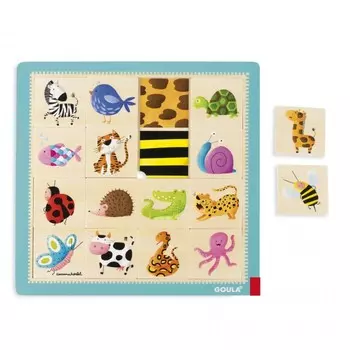 Деревянная игрушка Goula Пазл текстурный