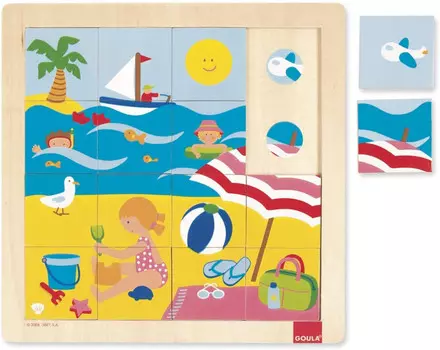 Деревянная игрушка Goula Рамка-вкладыш Море