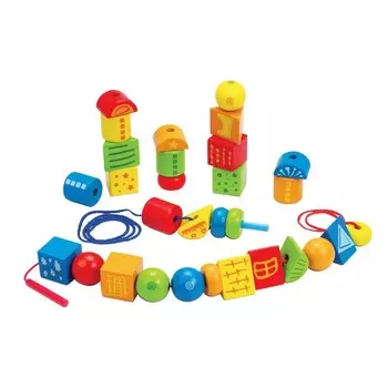 Деревянная игрушка Hape набор Шнуровка