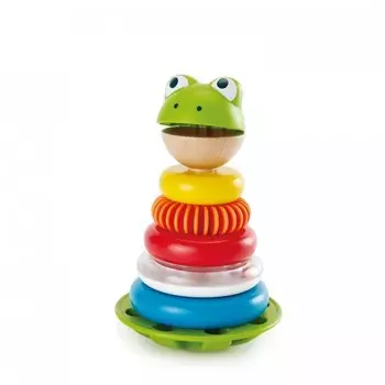 Деревянная игрушка Hape Пирамидка Мистер лягушка