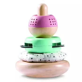 Деревянная игрушка Hape Пирамидка Пастель