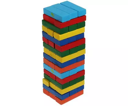 Деревянная игрушка Играем вместе Пирамидка-башня Три Кота