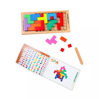 Деревянная игрушка Кузя Тут Развивающая игра Катамино