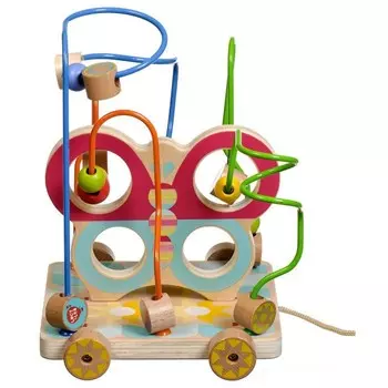 Деревянная игрушка Lucy &amp; Leo Лабиринт-каталка Бабочка