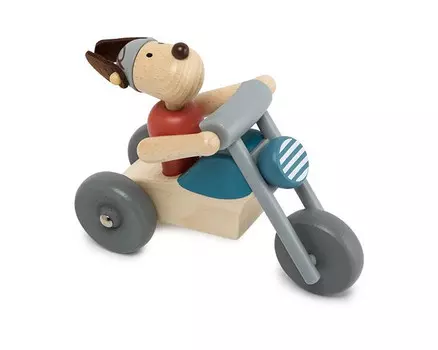 Деревянная игрушка Lukno мотоцикл