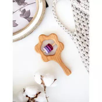 Деревянная игрушка Mag Wood Погремушка Цветок Градиент