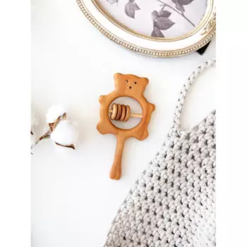 Деревянная игрушка Mag Wood Погремушка Мишутка