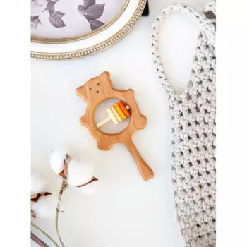 Деревянная игрушка Mag Wood Погремушка Мишутка Градиент