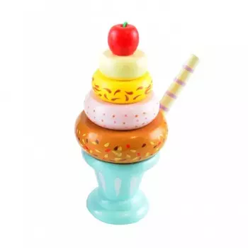 Деревянная игрушка Magni Пирамидка Мятное мороженое
