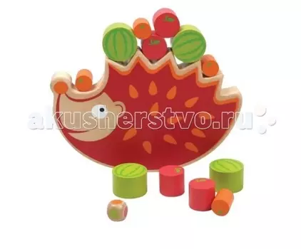 Деревянная игрушка Mapacha Игра-баланс Ежик