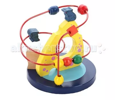 Деревянная игрушка Mapacha Рамка-лабиринт Кошки-мышки