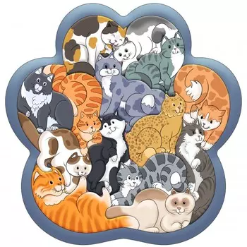 Деревянная игрушка Нескучные Игры Зоопазл Кошки