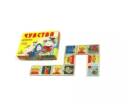 Деревянная игрушка Оксва Домино Чувства