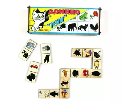 Деревянная игрушка Оксва Домино Тени