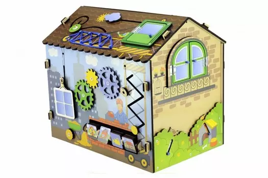 Деревянная игрушка Paremo Бизиборд Юный строитель