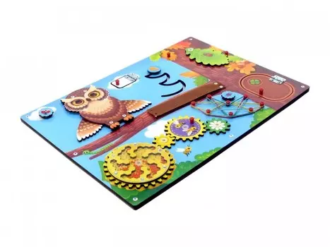 Деревянная игрушка Paremo Бизиборд Сова