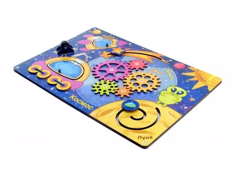 Деревянная игрушка Paremo Бизиборд В космос