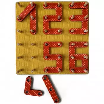 Деревянная игрушка Paremo Геоборд Цифры