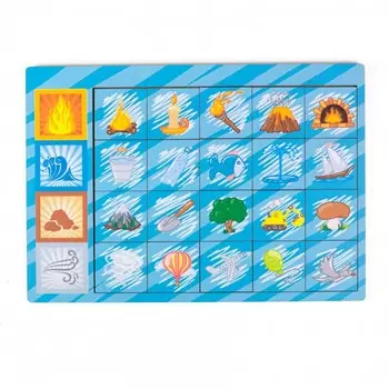 Деревянная игрушка Paremo Вкладыши Логические цепочки стихии