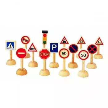 Деревянная игрушка Plan Toys Набор Дорожные знаки