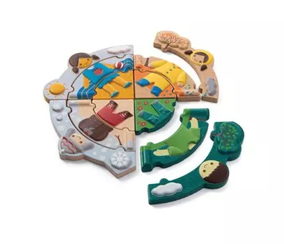 Деревянная игрушка Plan Toys Пазл Времена года