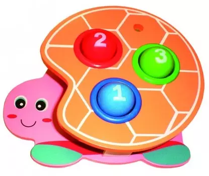 Деревянная игрушка РИД Стучалка Черепашка А-125