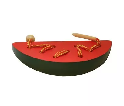 Деревянная игрушка RNToys Арбузная долька шнуровка