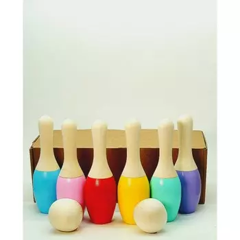 Деревянная игрушка RNToys Боулинг детский